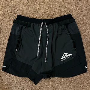 Nike Trail Black Men’s Medium Running Shorts